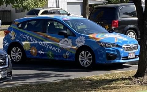 Discovery Gateway Science Outreach car
