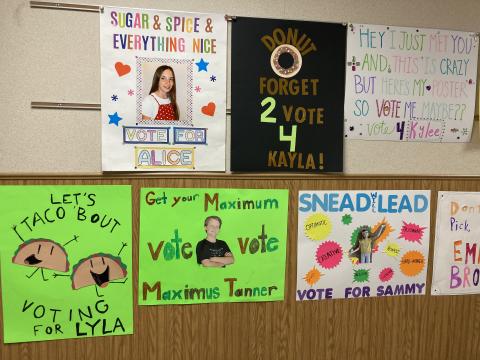 Student Leadership Campaign Posters