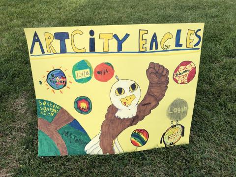 Art City Eagles Student Counsel poster