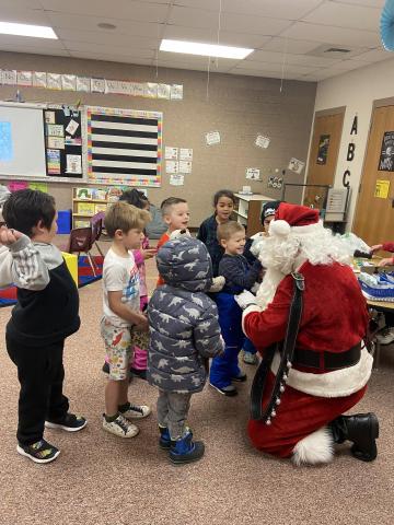 TK class with Santa Claus