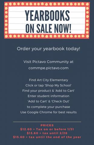 Yearbook Sales Flyer