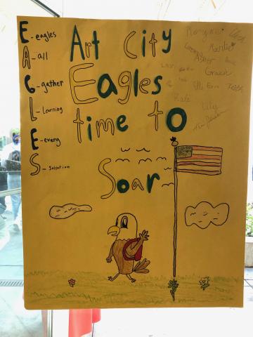 Art City Eagles Time to Soar Poster