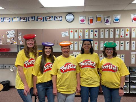 Five Cans of Play Doh--the Kindergarten Team