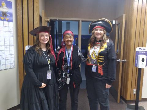 Arghh, the Pirates--Mrs. Chidister and her Technicians