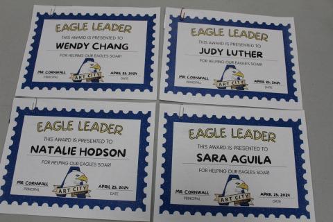 four teacher certificates
