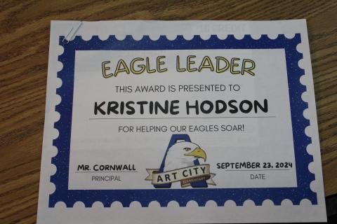 Certificates for Kristine Hodson