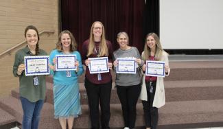  Mrs. Fuhriman, Mrs. Park, Miss Wood, Mrs. Thompson and Miss Anderson