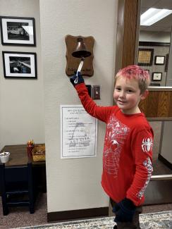 Sylis Devey Ringing the Bell